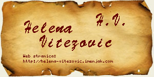 Helena Vitezović vizit kartica
